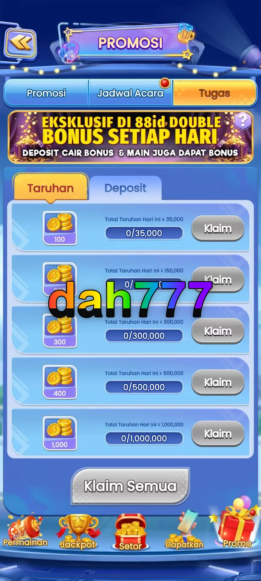 dah777 Tangkapan Layar Resmi APK